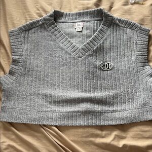 BDG Charcoal V-Neck Sweater Vest